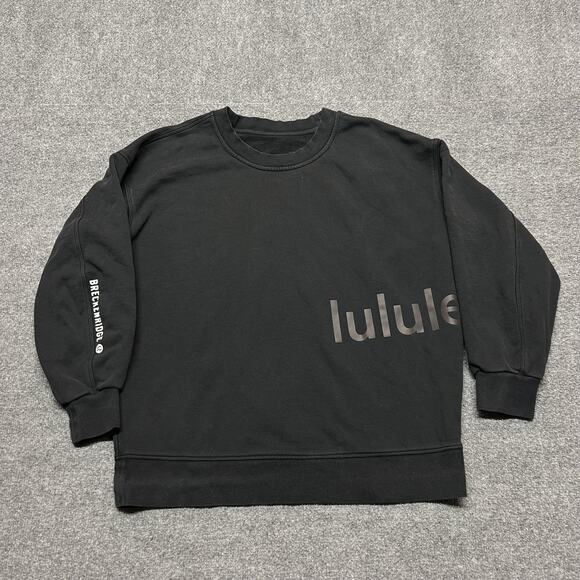 Lululemon Tops - Lululemon Sweatshirt Womens 2XL Black Fleece Crewneck Breckenridge Ski Graphic